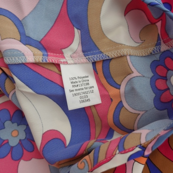 Intempo Women's midi wrap multicolor dress resort wear plus size 2X NWT - Picture 9 of 11